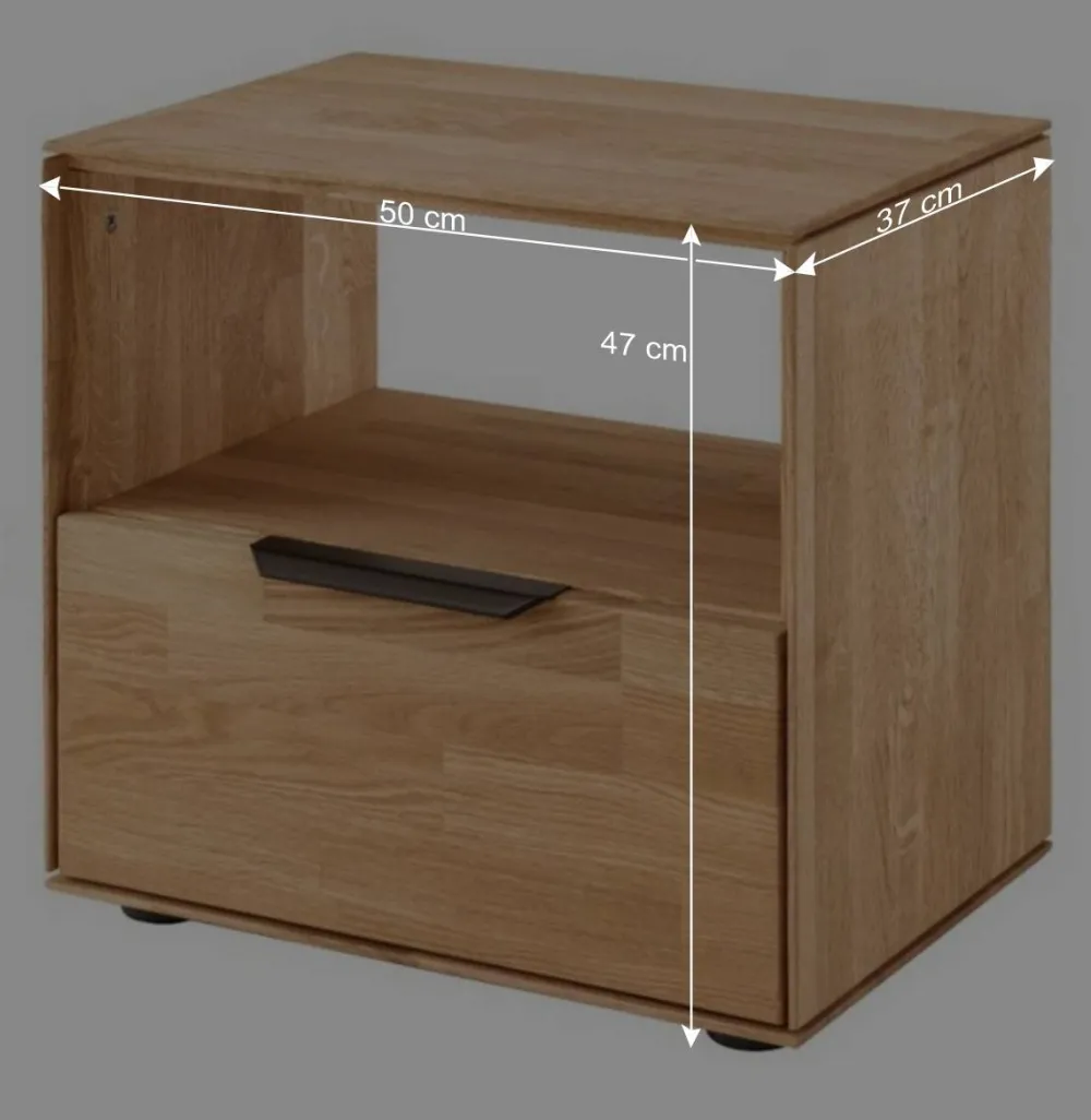 Wohnen Kommoden|Nachttische*Massivholz-Nachtkommode 47 cm hoch - Kassanda