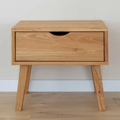 Wohnen Nachttische*Massivholz-Nachtkommode mit Schublade - Fabijola