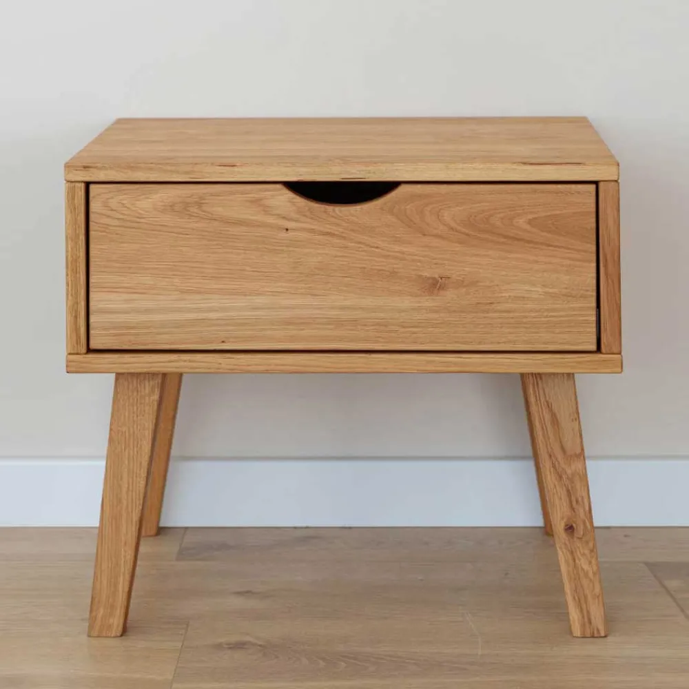 Wohnen Nachttische*Massivholz-Nachtkommode mit Schublade - Fabijola