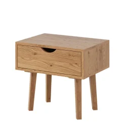 Wohnen Nachttische*Massivholz-Nachtkommode mit Schublade - Fabijola