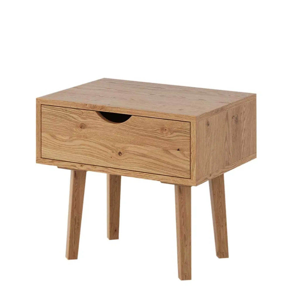 Wohnen Nachttische*Massivholz-Nachtkommode mit Schublade - Fabijola