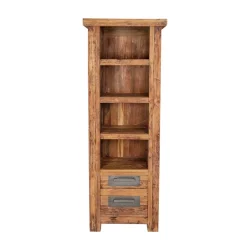 Wohnen Vitrinen|Wohnzimmer-Vitrinen*Massivholzregal Ragista aus Teak Recyclingholz