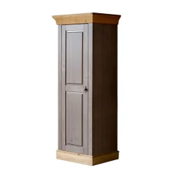 Wohnen Massivholzschrank Cempino in Grau