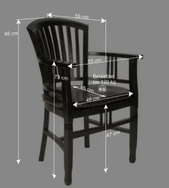 Wohnen Massivholzstuhl Islando aus Akazie