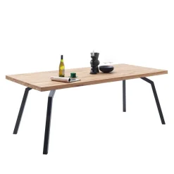 Wohnen Naturholzmöbel|Graue Möbel*Massivholztisch aus Balkeneiche - Leveziano