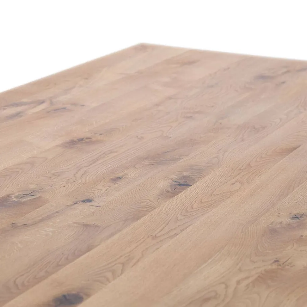 Wohnen Naturholzmöbel|Graue Möbel*Massivholztisch aus Balkeneiche - Leveziano