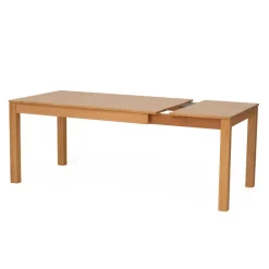 Wohnen Küchentische*Massivholztisch mit 1 oder 2 Einlegeplatten Zanima aus lackierter Kernbuche