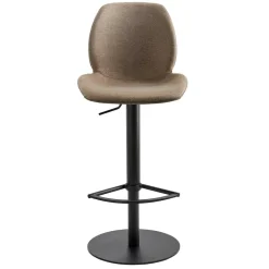 Wohnen Material Mix Barstuhl in Beige & Schlamm - Vismarel