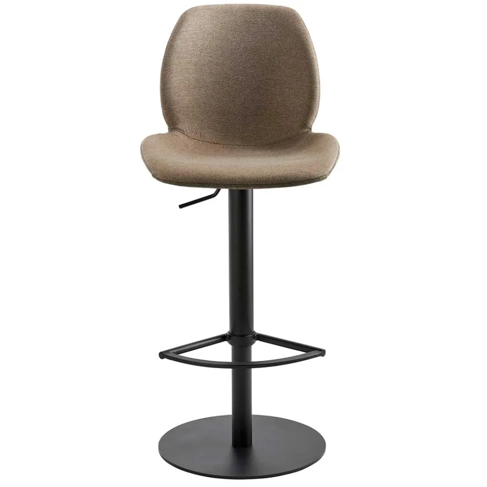 Wohnen Material Mix Barstuhl in Beige & Schlamm - Vismarel