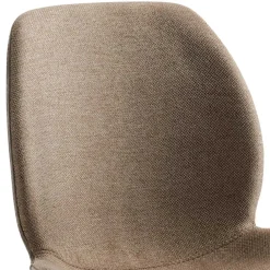 Wohnen Material Mix Barstuhl in Beige & Schlamm - Vismarel