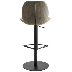 Wohnen Material Mix Barstuhl in Beige & Schlamm - Vismarel