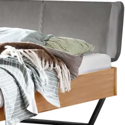 Wohnen Material Mix Doppelbett aus Wildbuche - Syolino
