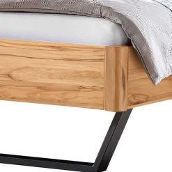 Wohnen Material Mix Doppelbett aus Wildbuche - Syolino