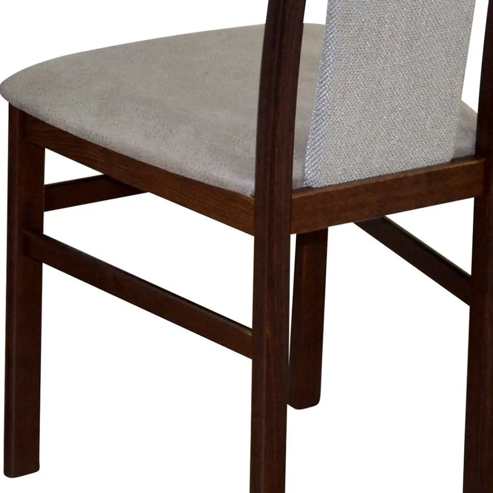 Wohnen Material Mix Stühle gepolstert - Silevos (2er Set)