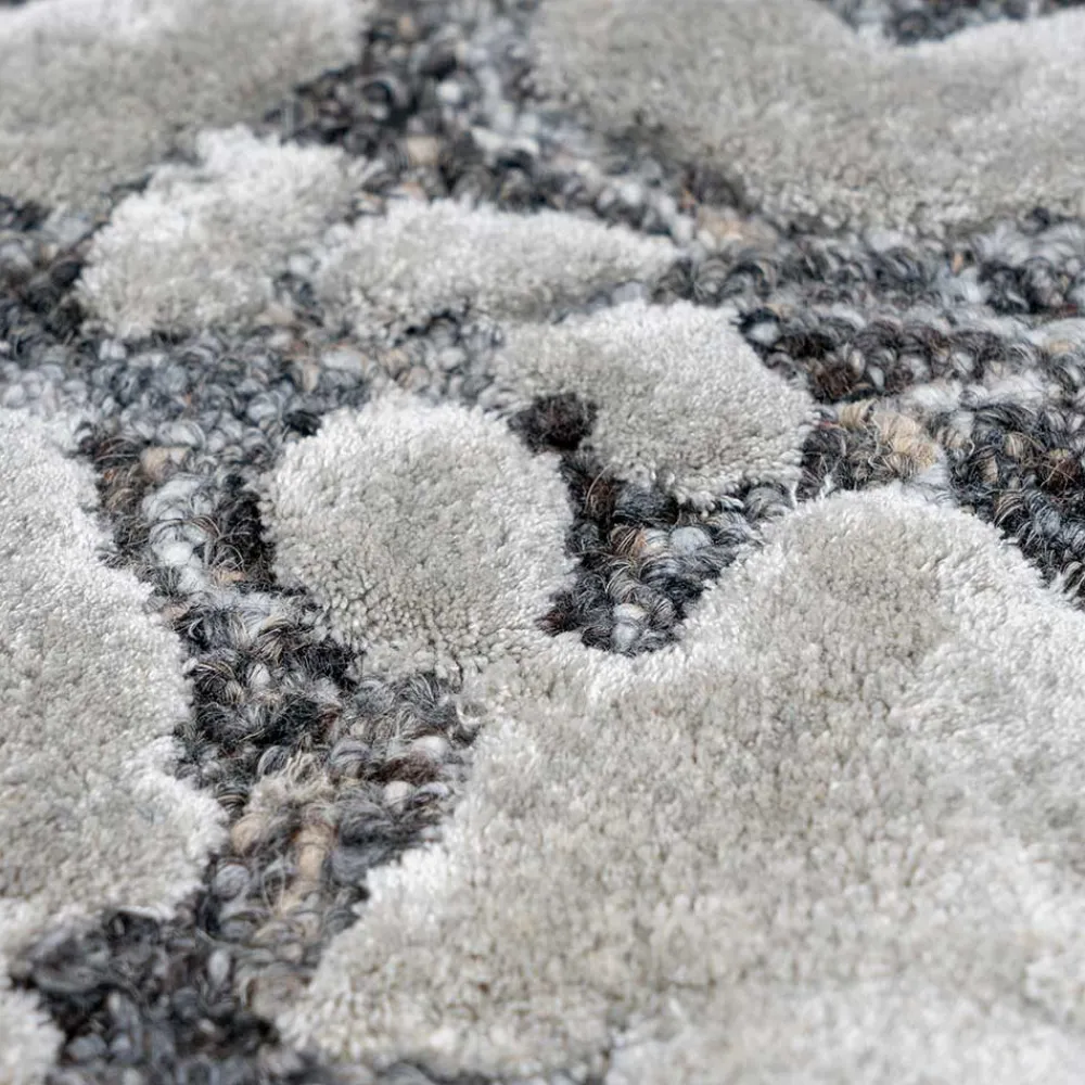 Wohnen Teppiche*Materialmix Teppich mit Hoch Tief Struktur - Catalonia