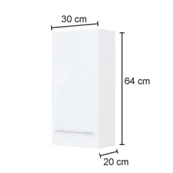 Wohnen Glasmöbel|Badezimmer Komplett*Möbel Badeinrichtung in Wildeichefarben - Lemnas (fünfteilig)