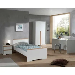 Wohnen Möbel für das Jugendzimmer in Weiß - Eldrus (vierteilig)