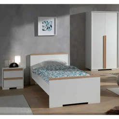 Wohnen Möbel für das Jugendzimmer in Weiß - Eldrus (vierteilig)