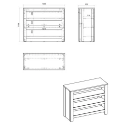 Wohnen Möbel für Küche inklusive Theke - Garisa (sechsteilig)