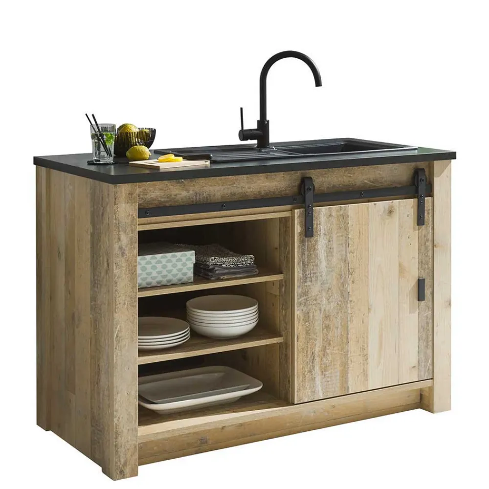 Wohnen Möbel für Küche inklusive Theke - Garisa (sechsteilig)