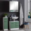 Wohnen Badezimmer Komplett*Möbelprogramm Badezimmer in Grün - Loenixa (dreiteilig)