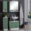 Wohnen Weiße Möbel|Badezimmer Komplett*Möbelprogramm fürs Bad in Grün - Loenixa (vierteilig)