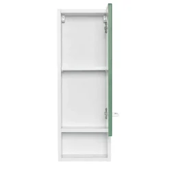 Wohnen Weiße Möbel|Badezimmer Komplett*Möbelprogramm fürs Bad in Grün - Loenixa (vierteilig)