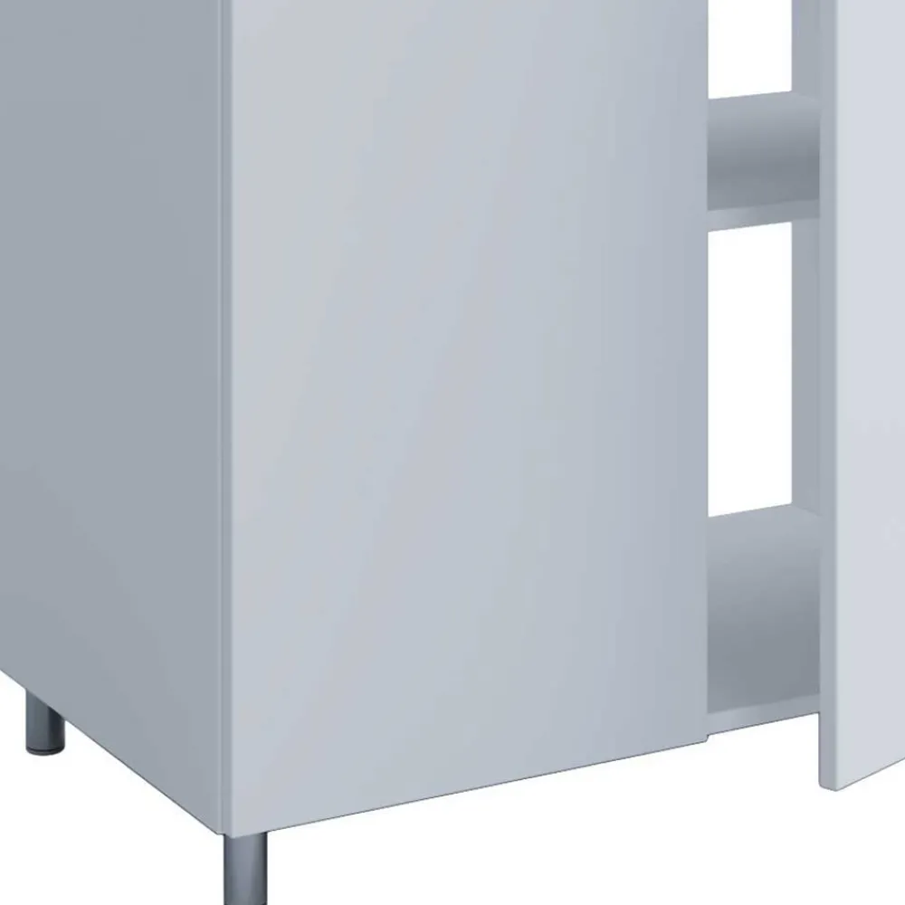 Wohnen Badezimmer Komplett*Möbelset fürs Bad in Weiß - Ipsum (vierteilig)