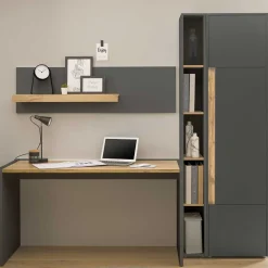 Wohnen Möbelset fürs Home Office komplett - Ahilav (vierteilig)