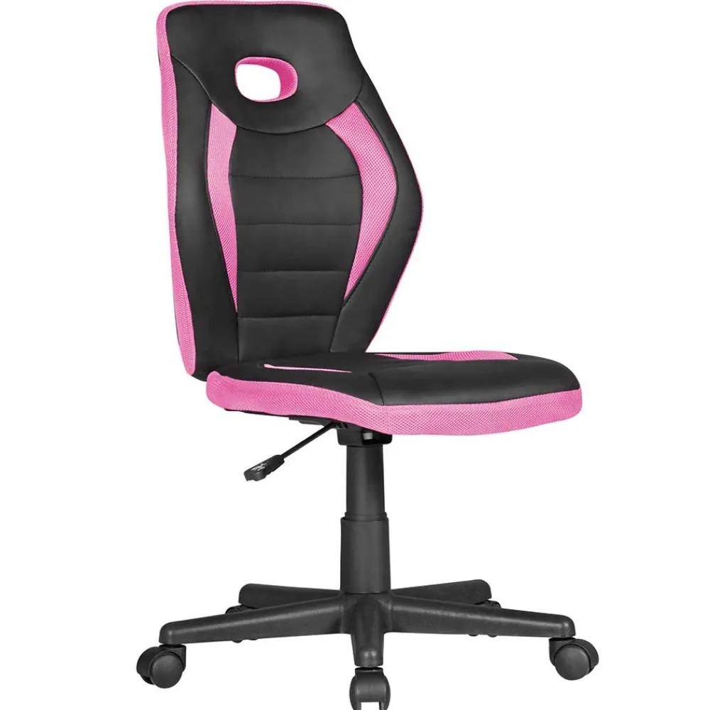 Wohnen Kinderstühle*Mädchen Drehstuhl in Schwarz Pink - Ebrus