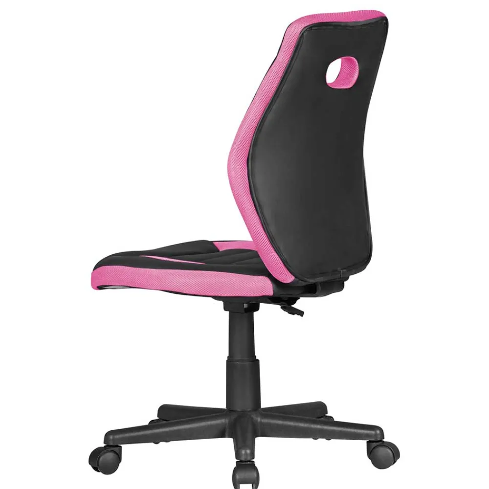 Wohnen Kinderstühle*Mädchen Drehstuhl in Schwarz Pink - Ebrus