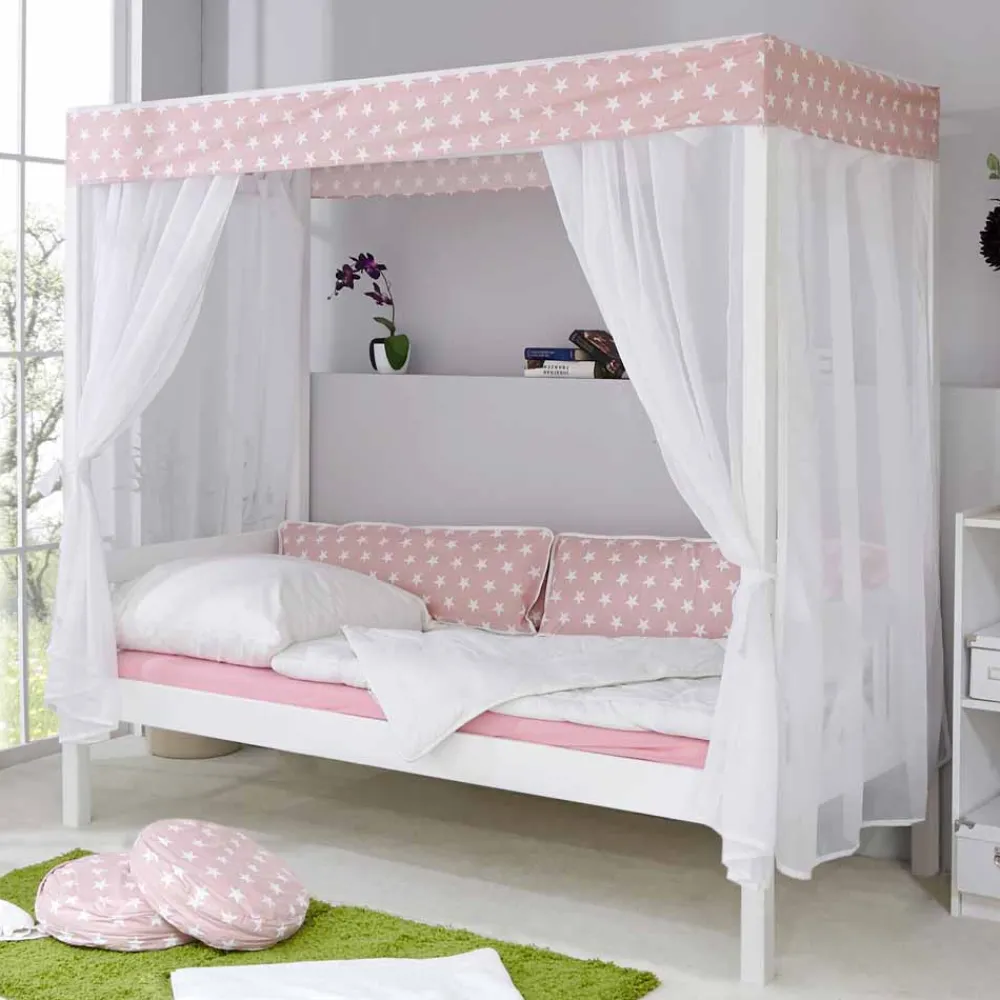 Wohnen Mädchen Himmelbett Sionara mit Ausziehbett