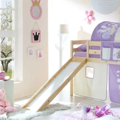 Wohnen Jugendbetten|Kinderbetten*Mädchen Hochbett Second mit Rutsche