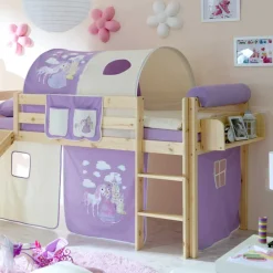 Wohnen Jugendbetten|Kinderbetten*Mädchen Hochbett Second mit Rutsche