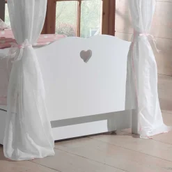 Kinder Wohnen Mädchen Kinderbett Grandory mit Himmel