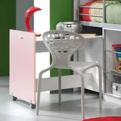 Kinder Wohnen Mädchen-Hochbett Trio in Rosa