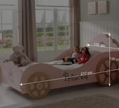 Wohnen Kinderbetten|Kindermöbel*Mädchen-Kinderbett Valentine als Auto