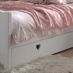 Wohnen Jugendzimmer Komplett|Kindermöbel*Mädchenzimmer Grandory mit Herzchen (vierteilig)