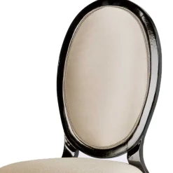 Wohnen Medaillonstuhl in Beige und Schwarz - Rasita