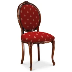 Wohnen Medaillonstuhl in Rot mit Ornament-Muster - Lactatas