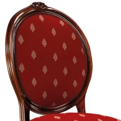 Wohnen Medaillonstuhl in Rot mit Ornament-Muster - Lactatas