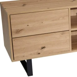 Wohnen Sideboards & Kommoden|Skandinavische Möbel*Medien Element in Wildeiche Holzoptik - Priazena