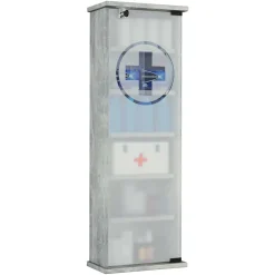 Wohnen Medizinschrank in Betonoptik abschließbar - Woba