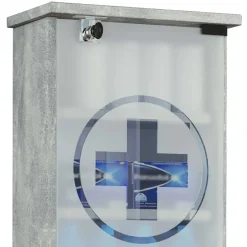 Wohnen Medizinschrank in Betonoptik abschließbar - Woba