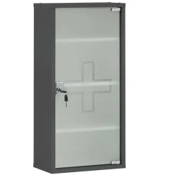 Wohnen Medizinschrank mit abschließbarer Glastür - Ulma