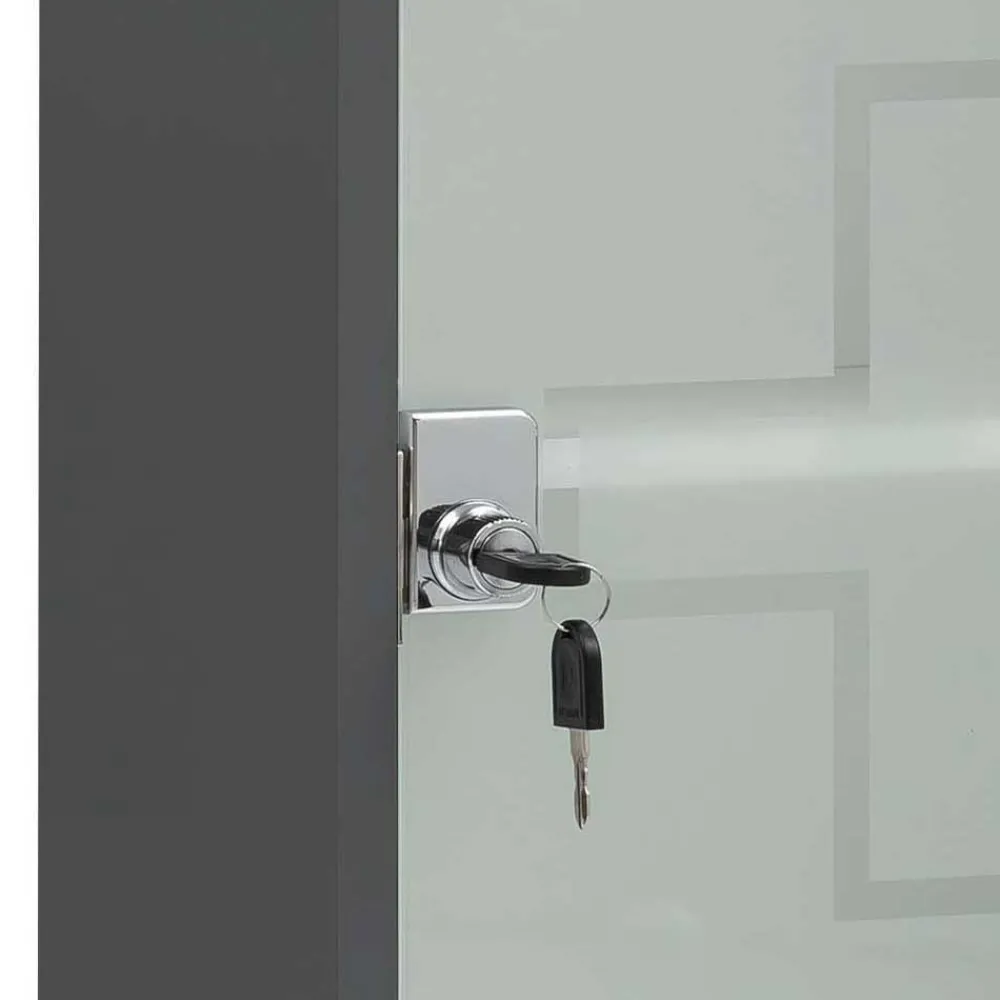 Wohnen Medizinschrank mit abschließbarer Glastür - Ulma