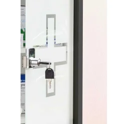 Wohnen Medizinschrank mit abschließbarer Glastür - Ulma