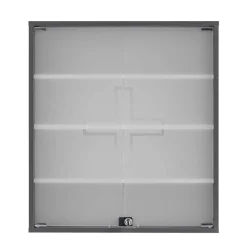 Wohnen Medizinschrank mit Doppeltür aus Glas - Lucilla