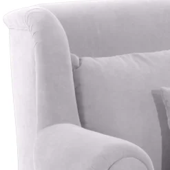 Wohnen Braune Möbel|Sessel & Hocker*Megasessel in Silbergrau Velours - Bacanova