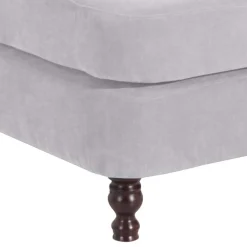 Wohnen Braune Möbel|Sessel & Hocker*Megasessel in Silbergrau Velours - Bacanova